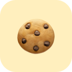 Cookie image with yellow background