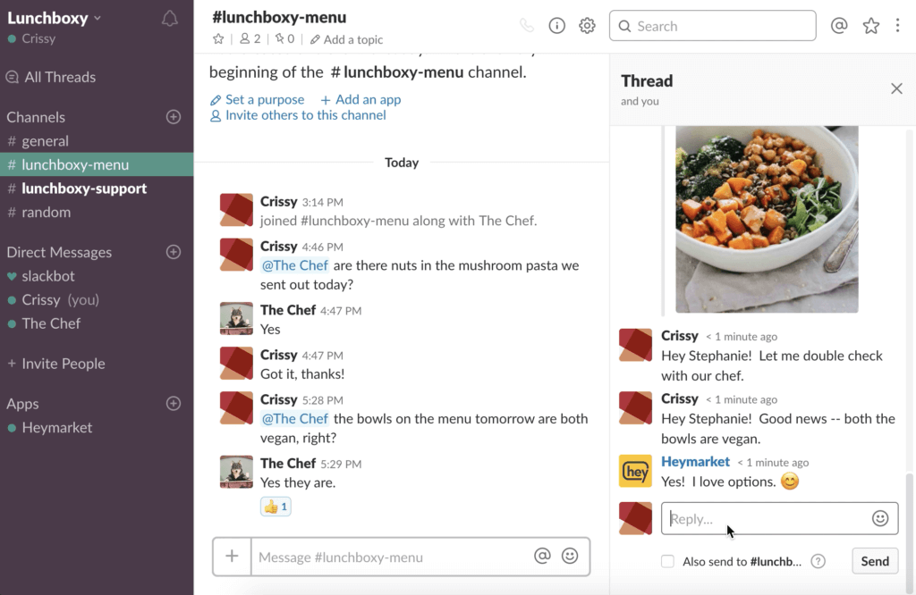 Using Heymarket for Slack SMS (text messaging) notifications