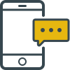 seamless integration with phone and sms contacts