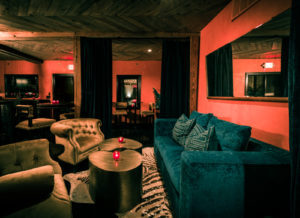 Interior of The Pershing club.