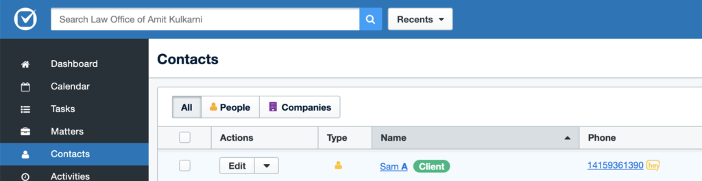 SMS Chrome Extension in CRM.