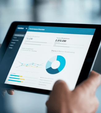 Marketing report on tablet