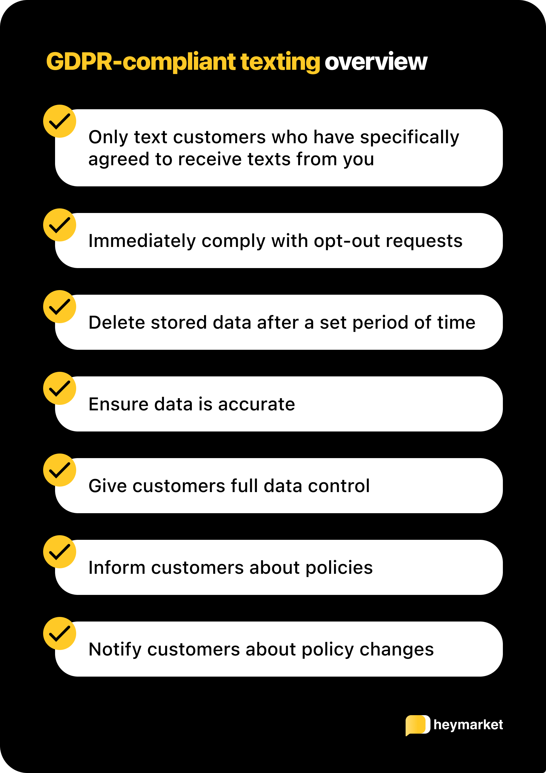 GDPR compliant texting overview