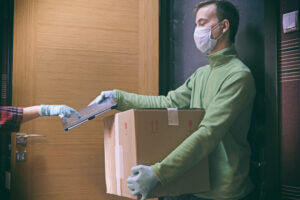 Coordinating deliveries via business SMS
