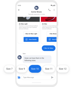 Google's Business Messages with Heymarket