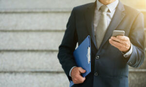 An example of lawyers texting clients