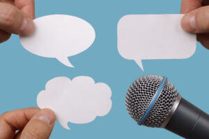 OTT messaging, illustrated by multiple speech bubbles