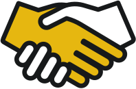 Icon showing a handshake