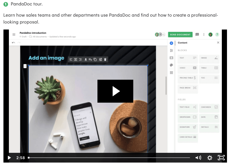 PandaDOC video tour