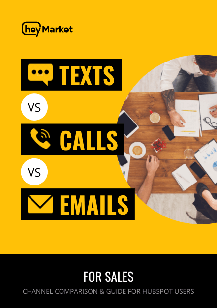 Cover of ebook Texts vs Calls vs Emails for Sales