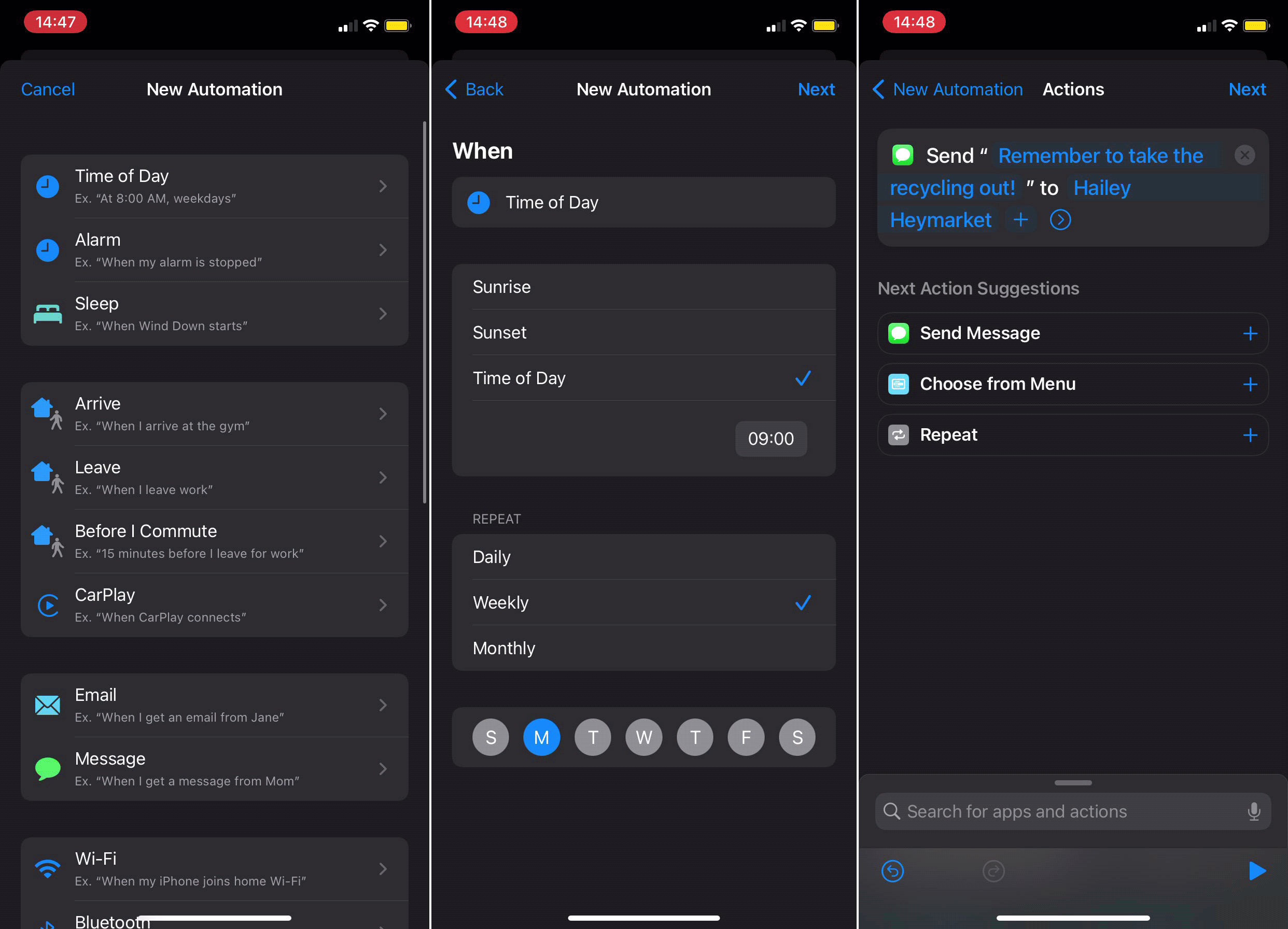 How to schedule a text on iPhone