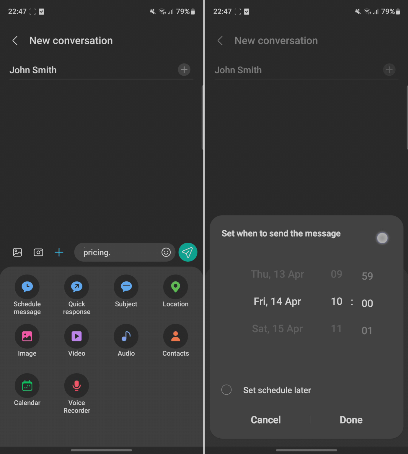 How to schedule a text on iPhone, Android, or Computer