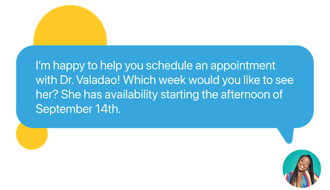 Businesses use SMS to schedule appointments with patients and clients.