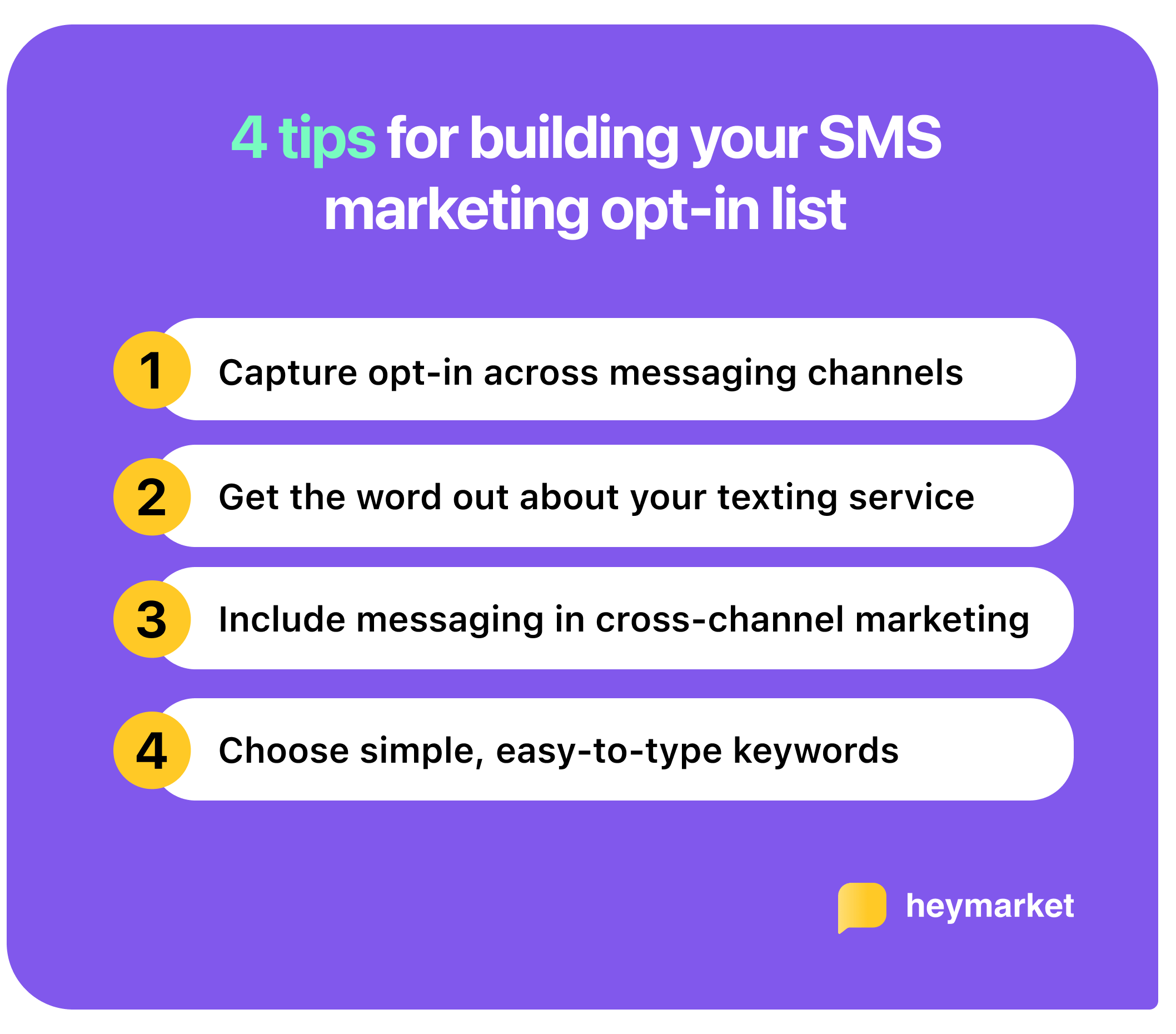 Four tips for building your SMS marketing opt in list