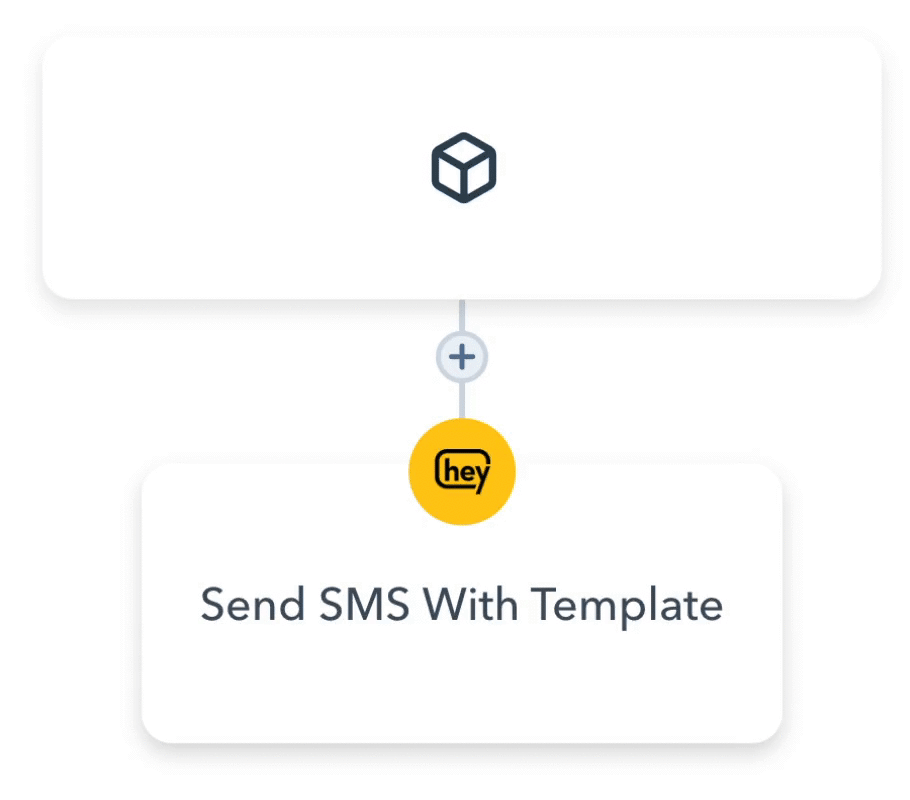 Send SMS workflow in HubSpot chat integration