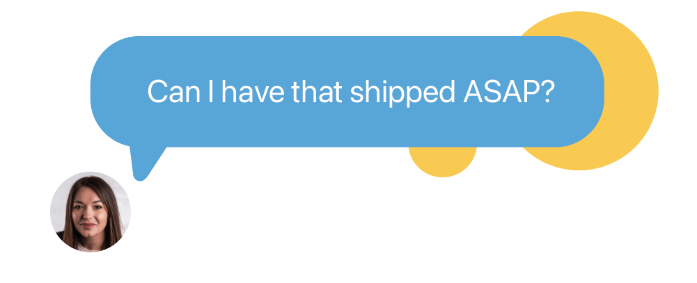 Example text using the abbreviation ASAP