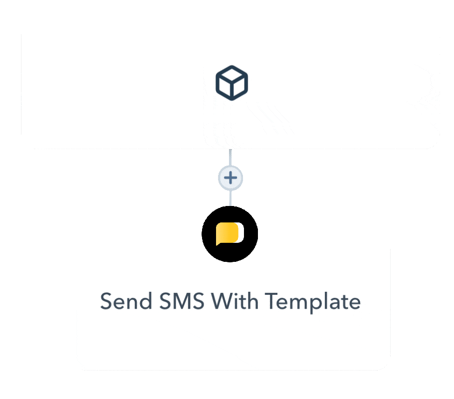 Send SMS workflow in HubSpot chat integration