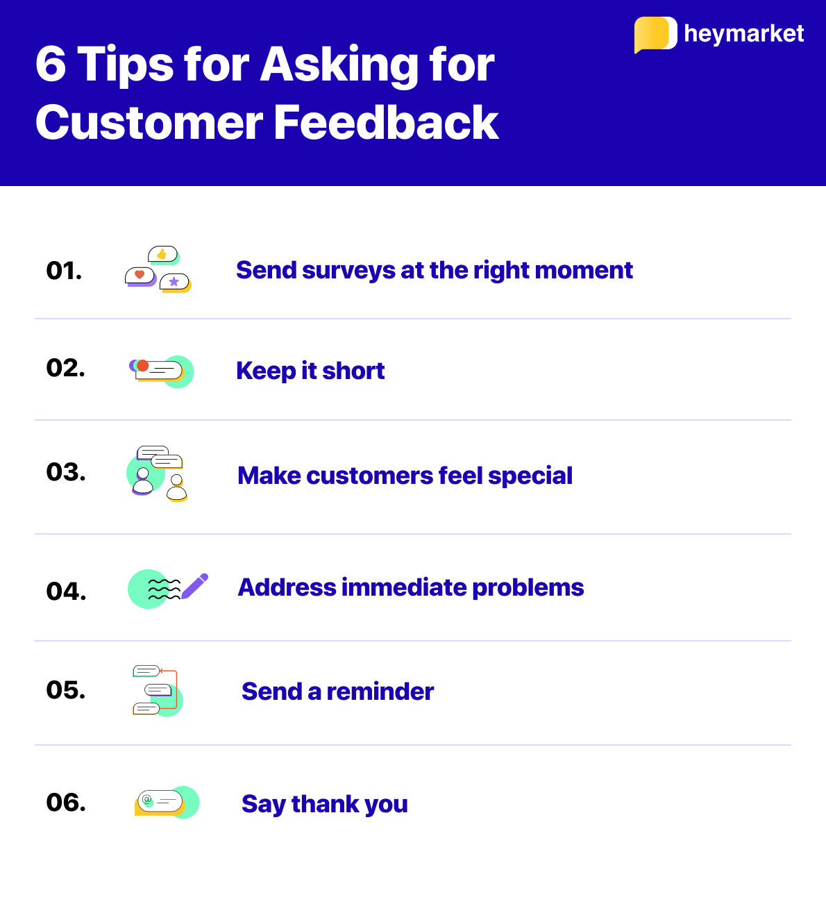 Six tips for getting feedback from customers