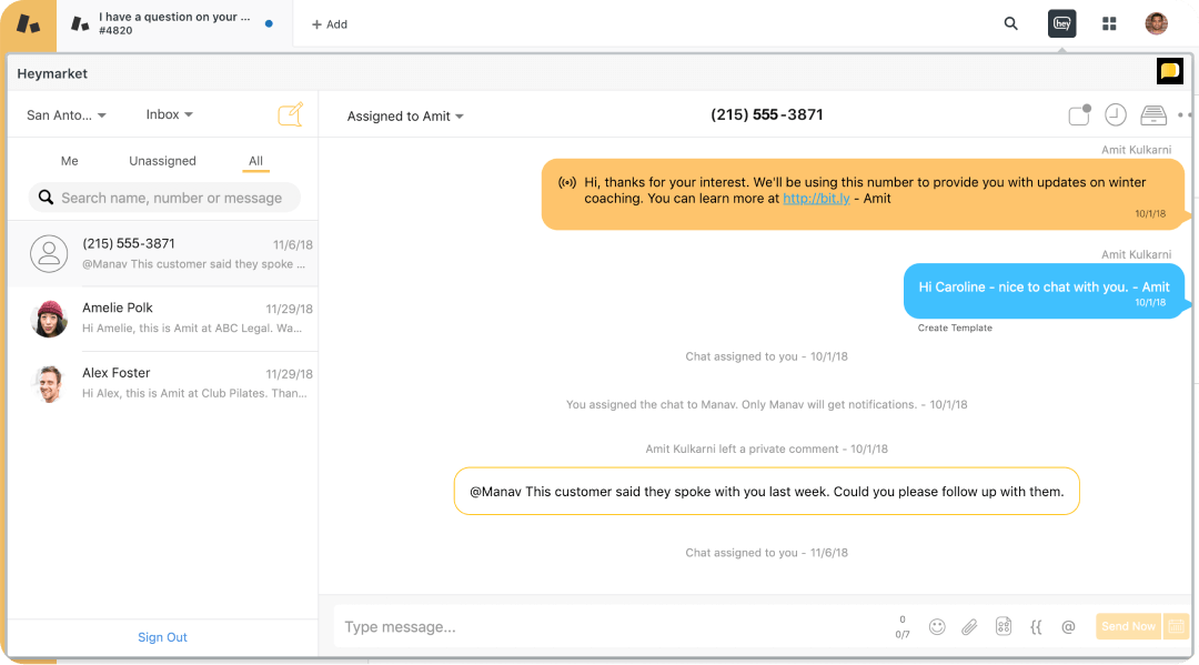 Using Zendesk text messaging (SMS) with customers