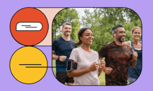 Group of GenXers jogging