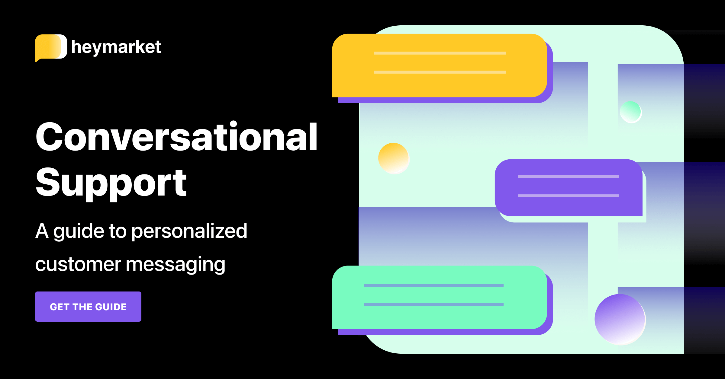 Ebook Cover: Conversational Support: A Guide to Personalized Customer Messaging
