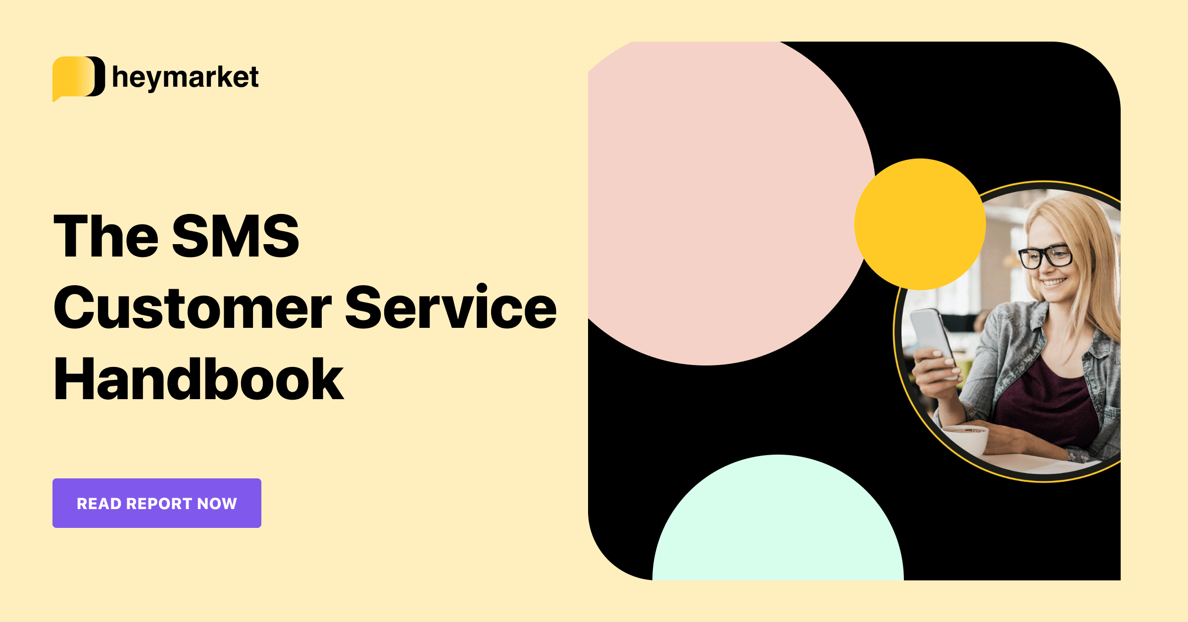 Ebook Cover: SMS Customer Service Handbook