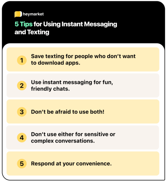 What Is Texting? Comparing Instant Messaging and Texting