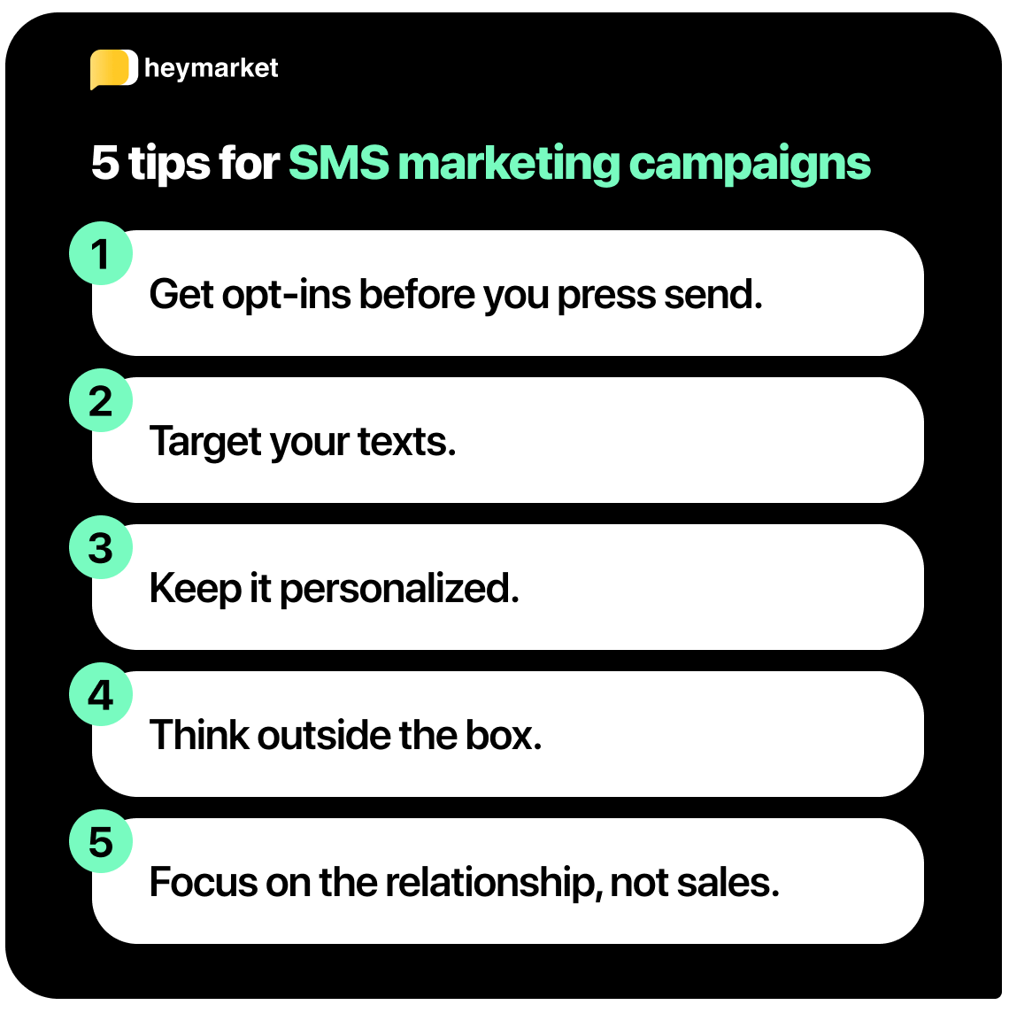 SMS marketing campaign tips