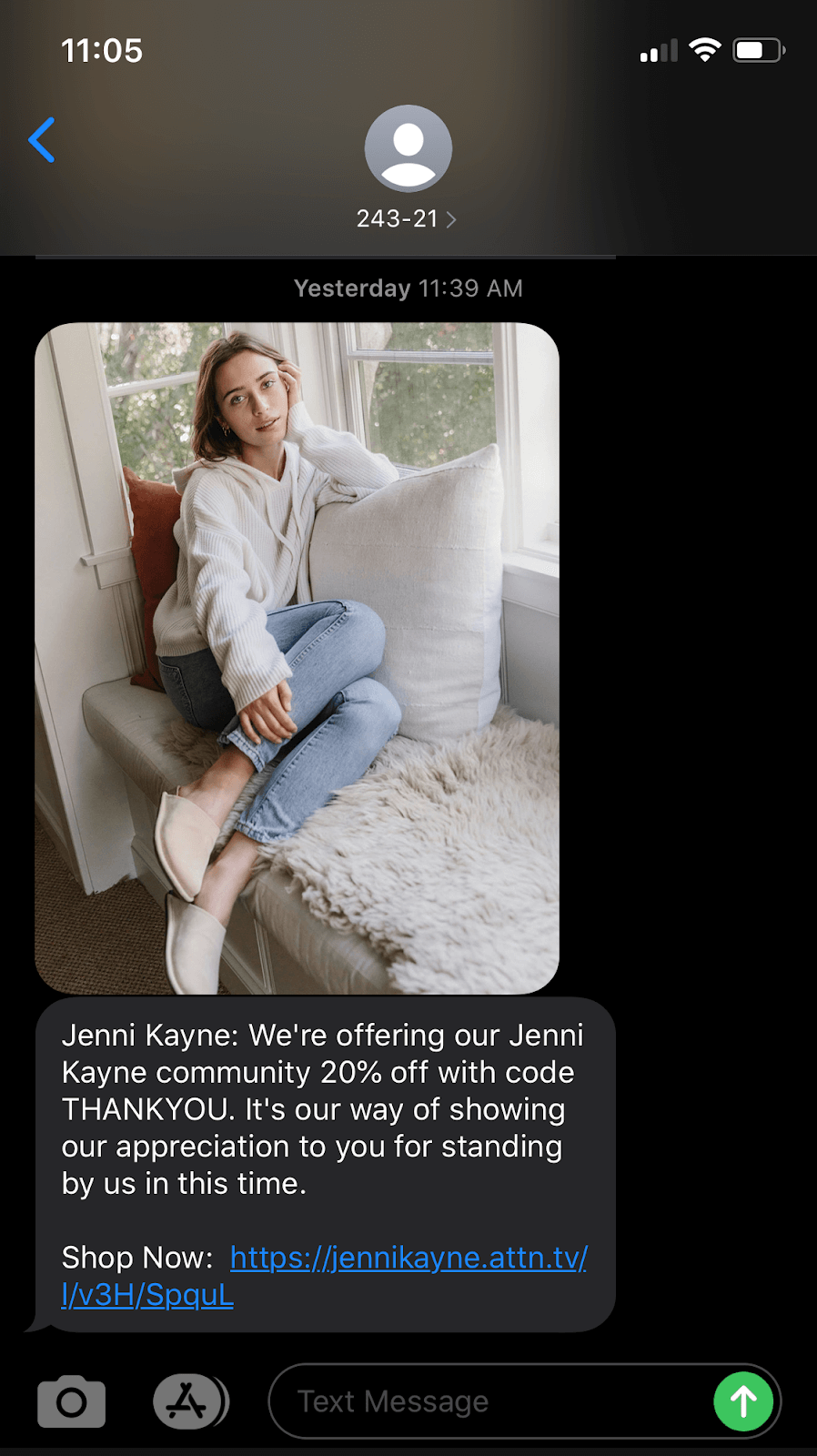 Sale text message