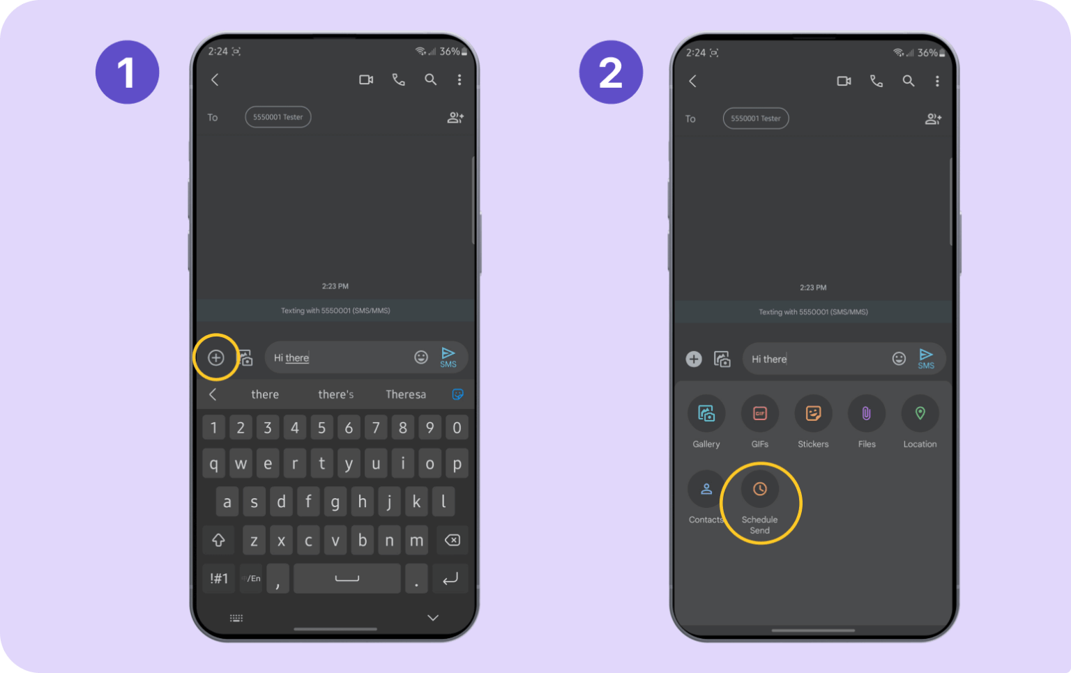 How to send automated text messages on Android