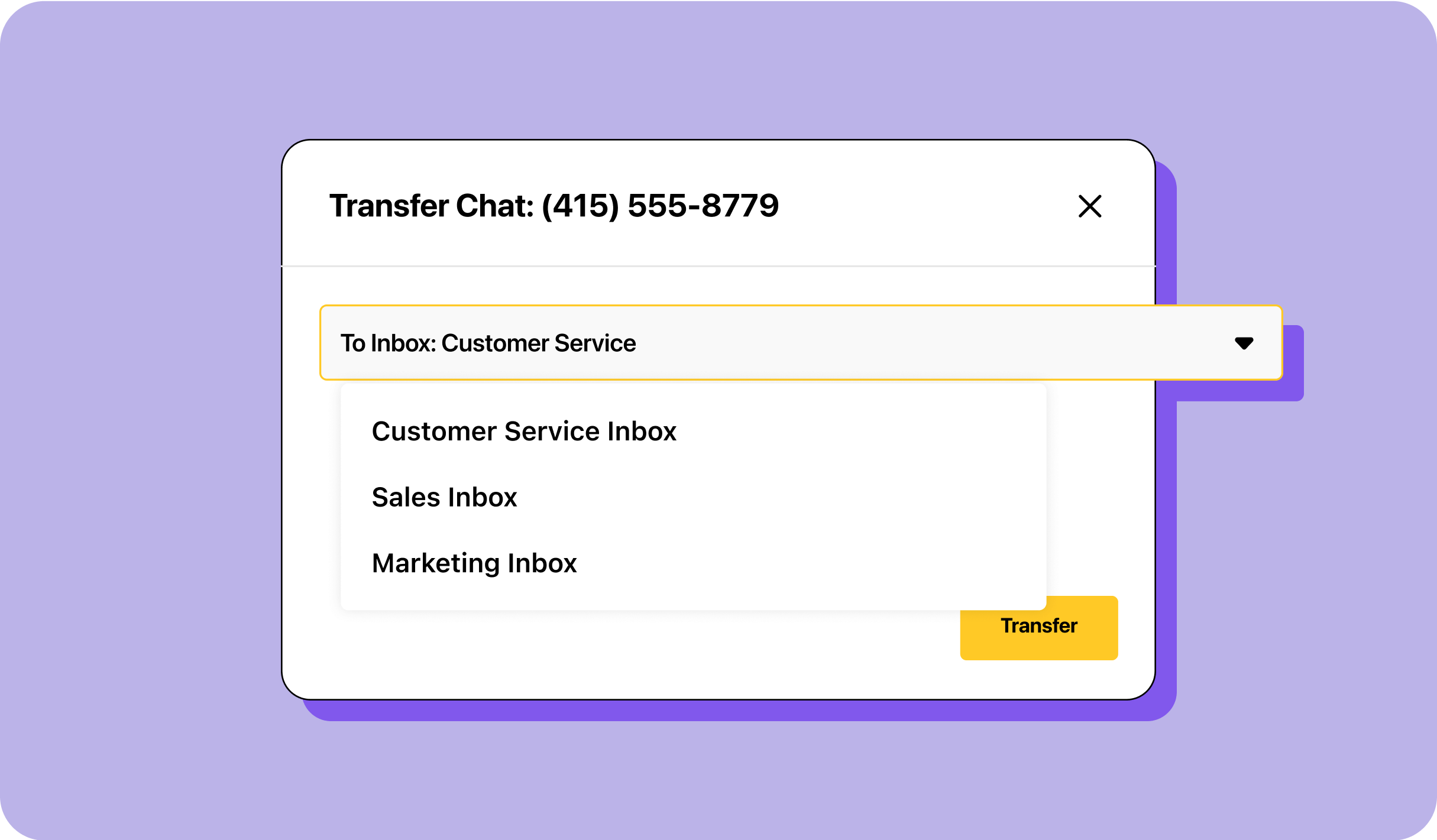 Inbox transfers from Heymarket