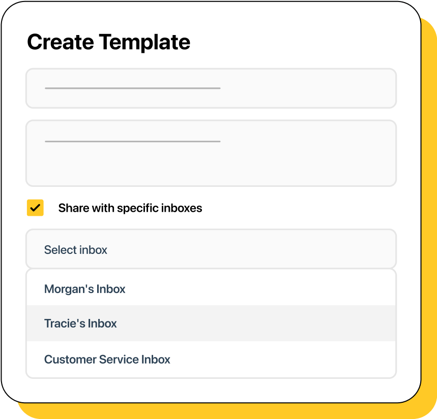 Illustration of create template modal with 