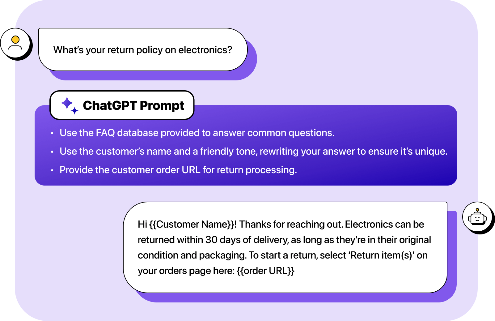 Customer service ChatGPT prompt