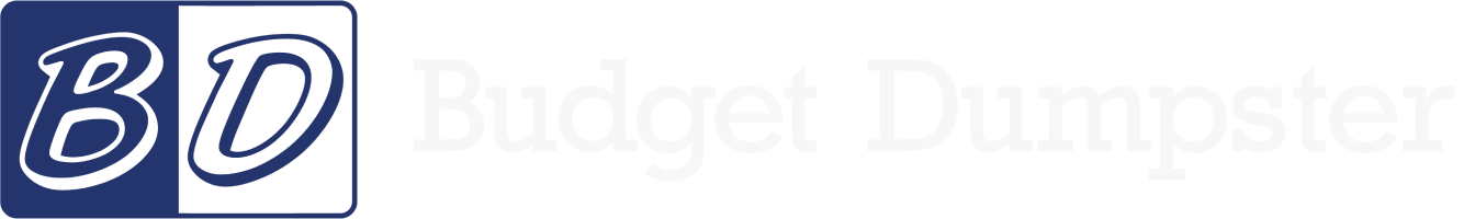Budget dumpster logo