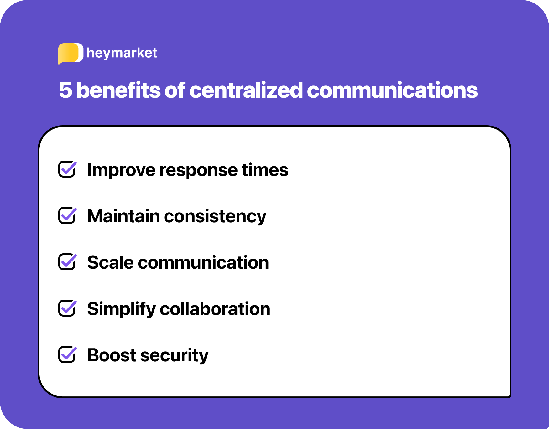 Five benefits of centralizing business communication