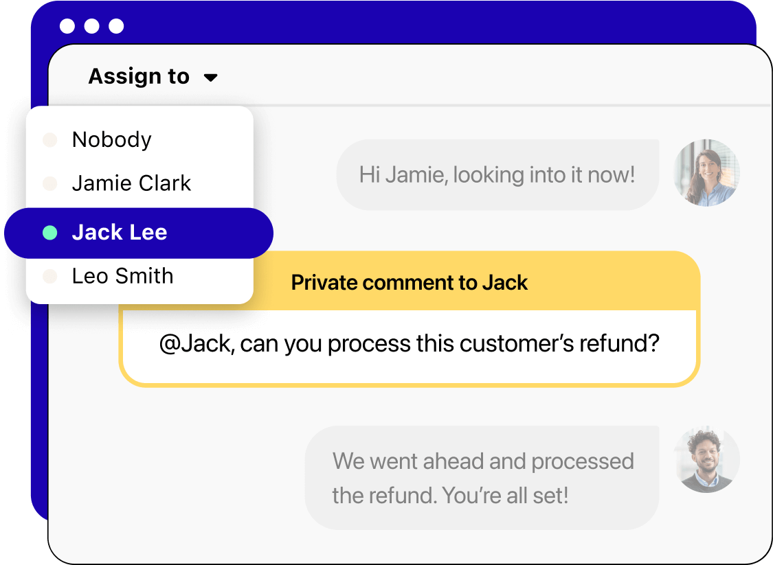 Assigning a business SMS.