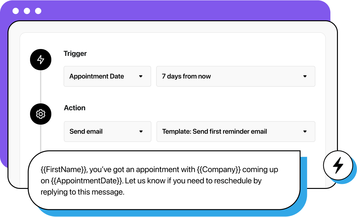 Email campaign complemented by SMS touchpoint