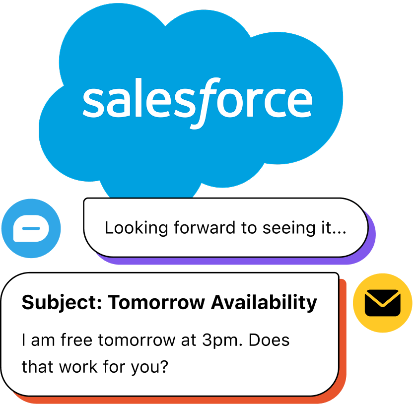 Salesforce email integration from Heymarket