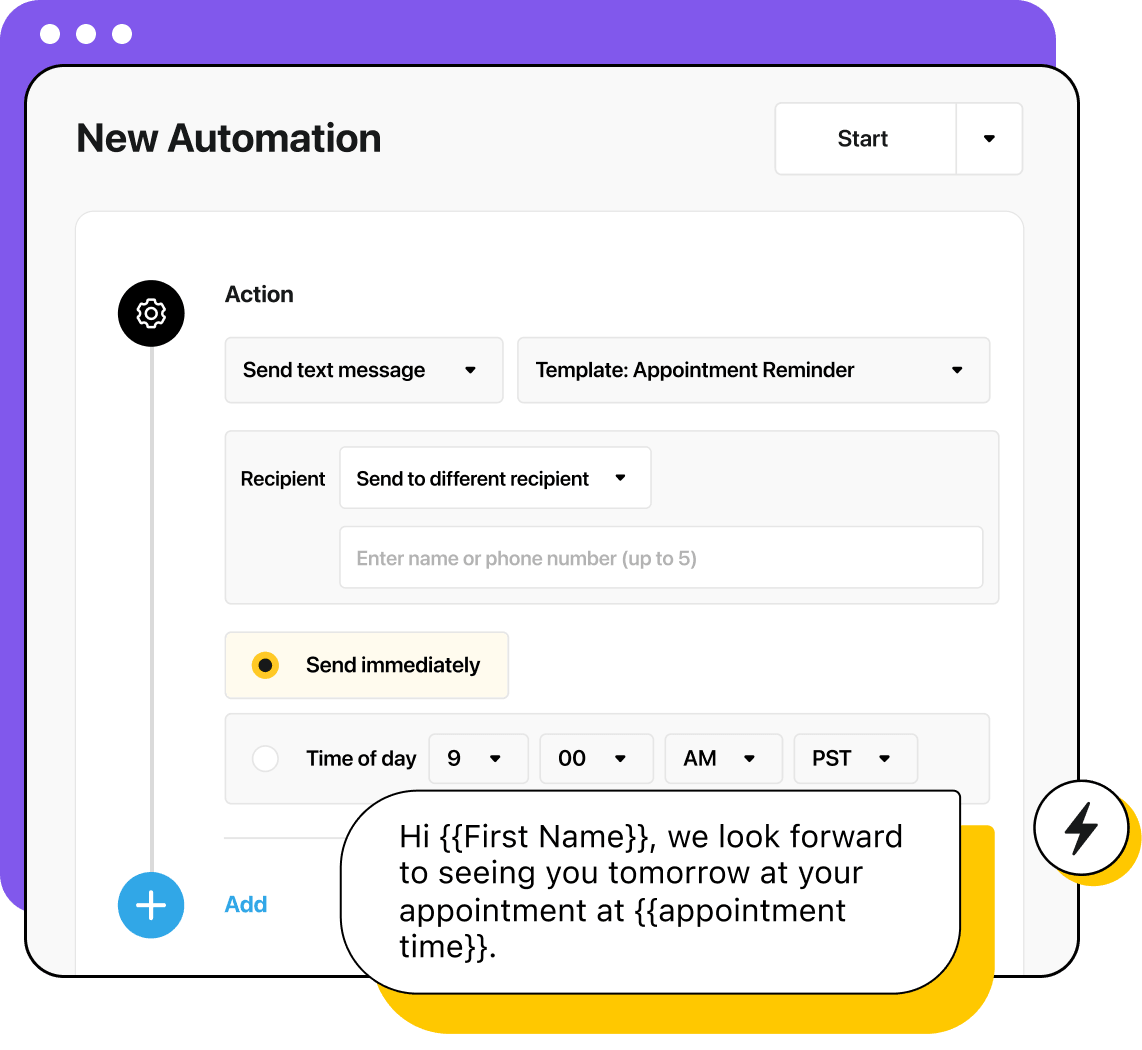 Illustration of escalation automation in Heymarket