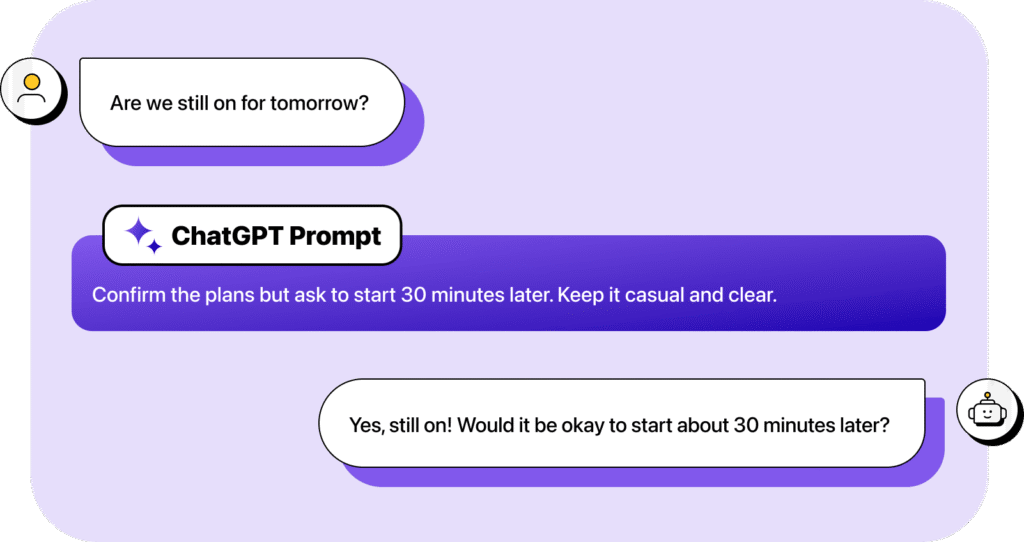 How to use ChatGPT to respond to text messages (+ examples)
