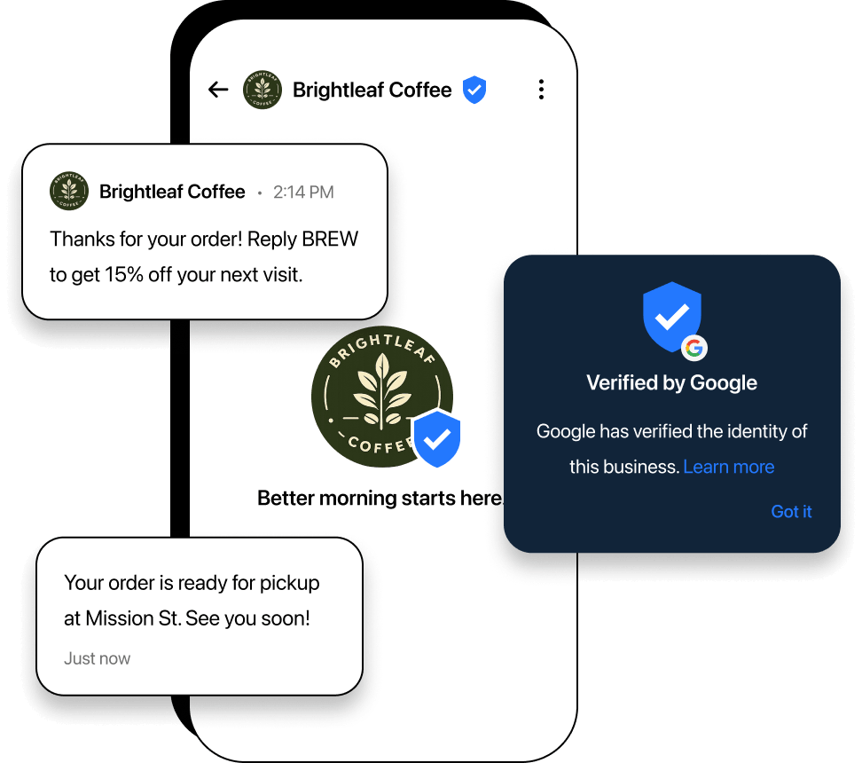 Illustration of verified and trusted senders