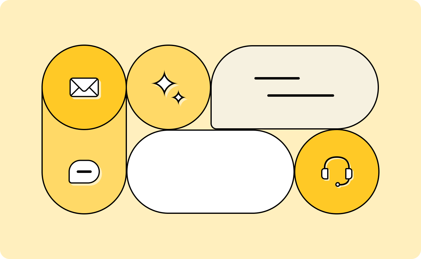 Conversational AI for customer service connecting email, chat, and voice support channels
