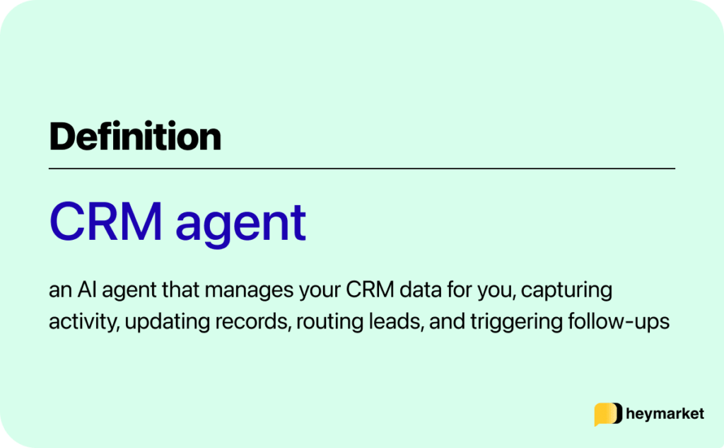 CRM agent: How AI agents work with CRMs
