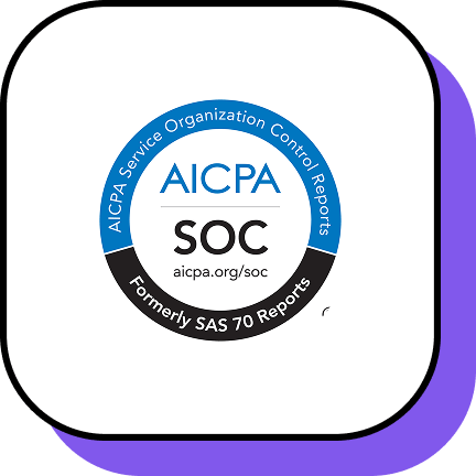 AICPA SOC 2 compliant badge
