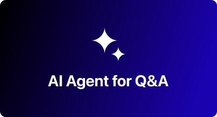 AI Agent for Q&A menu